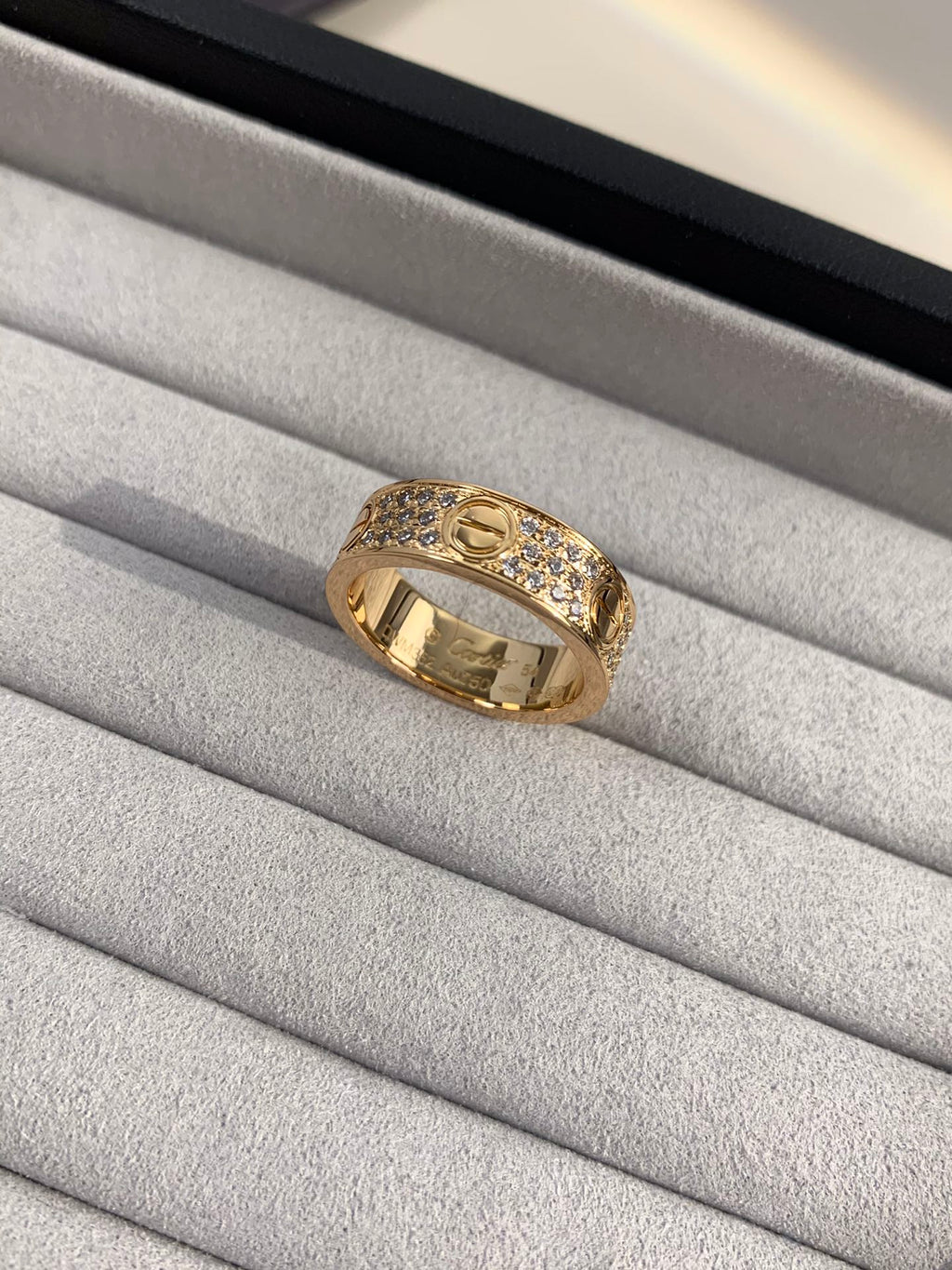 Wide Full Pavé Ring — LOVE Series 💍✨ ( Top-tier )