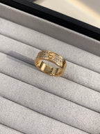 Wide Full Pavé Ring — LOVE Series 💍✨ ( Top-tier )