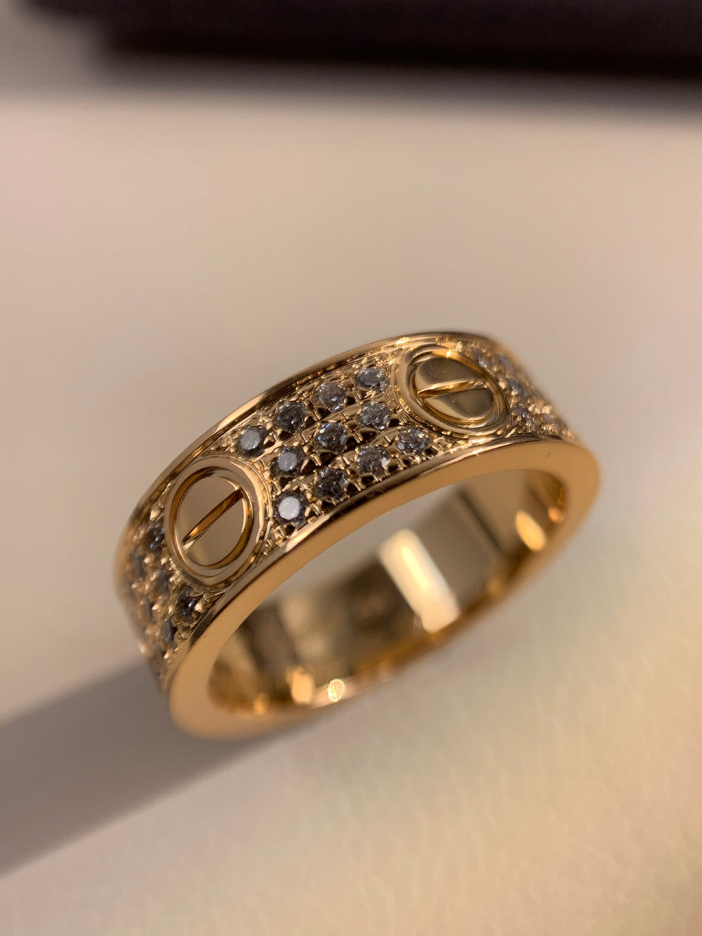 Wide Full Pavé Ring — LOVE Series 💍✨ ( Top-tier )