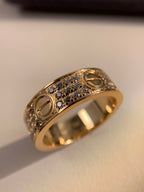 Wide Full Pavé Ring — LOVE Series 💍✨ ( Top-tier )
