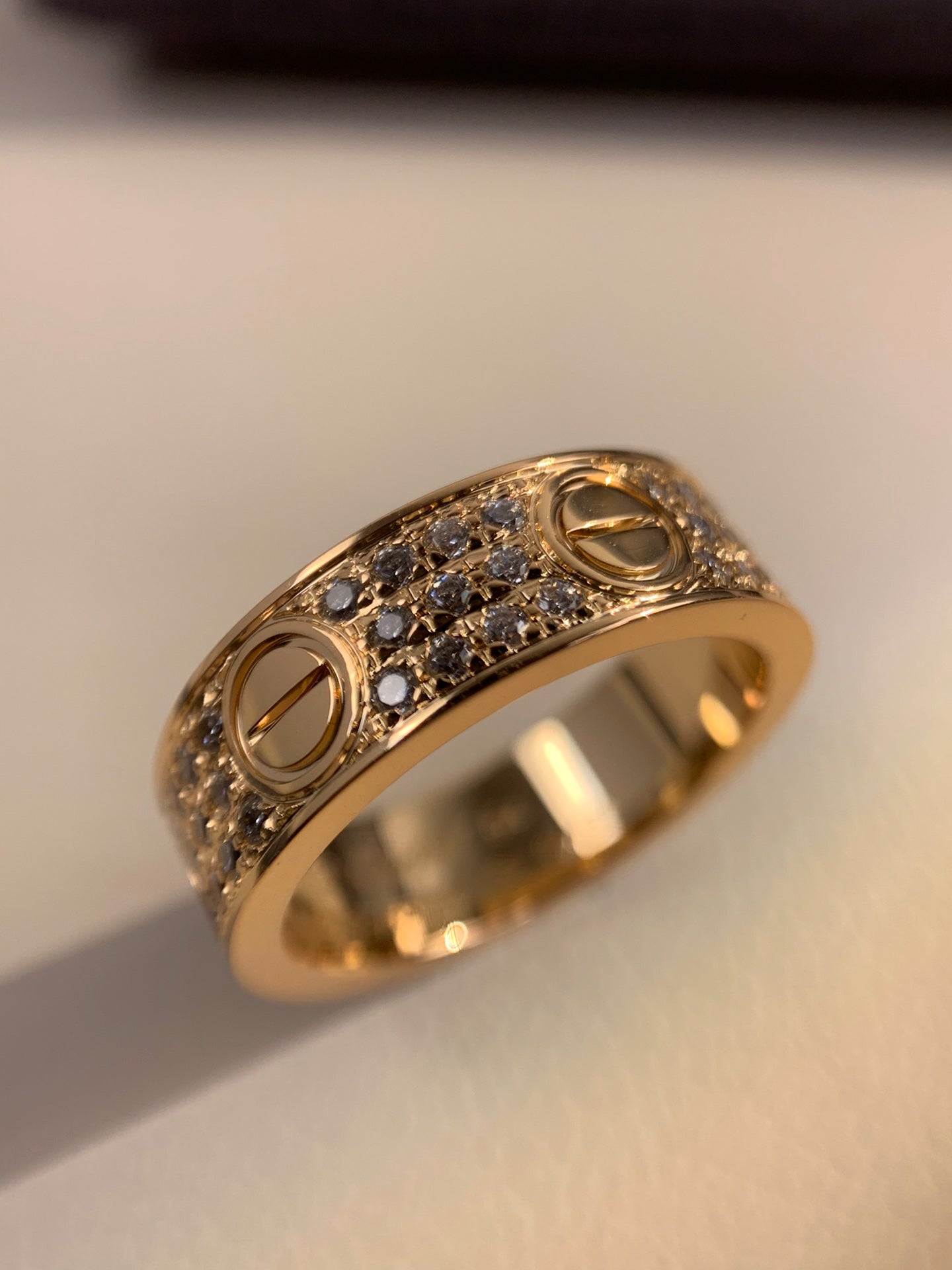 Wide Full Pavé Ring — LOVE Series 💍✨ ( Top-tier )