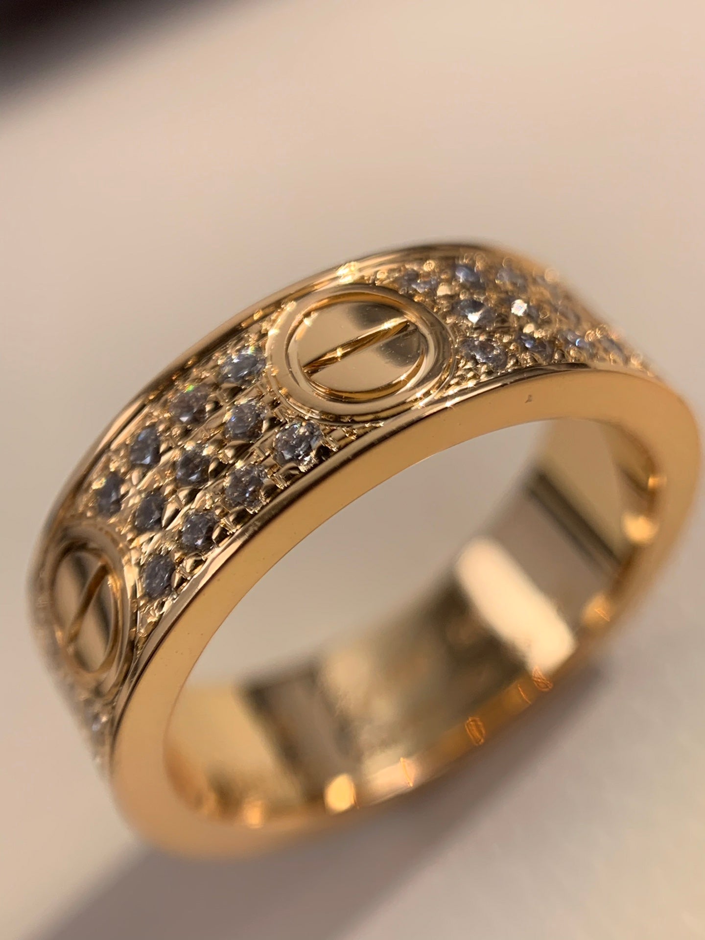 Wide Full Pavé Ring — LOVE Series 💍✨ ( Top-tier )