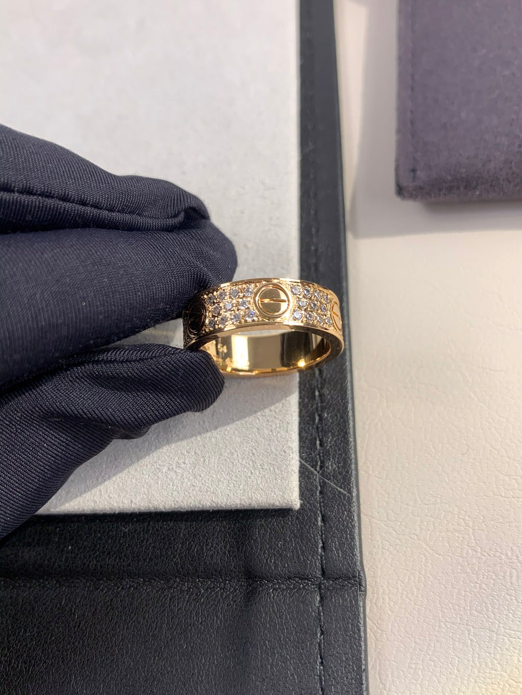 Wide Full Pavé Ring — LOVE Series 💍✨ ( Top-tier )