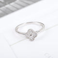 Mini Pavé Four-Leaf Clover Ring |Top Tier |