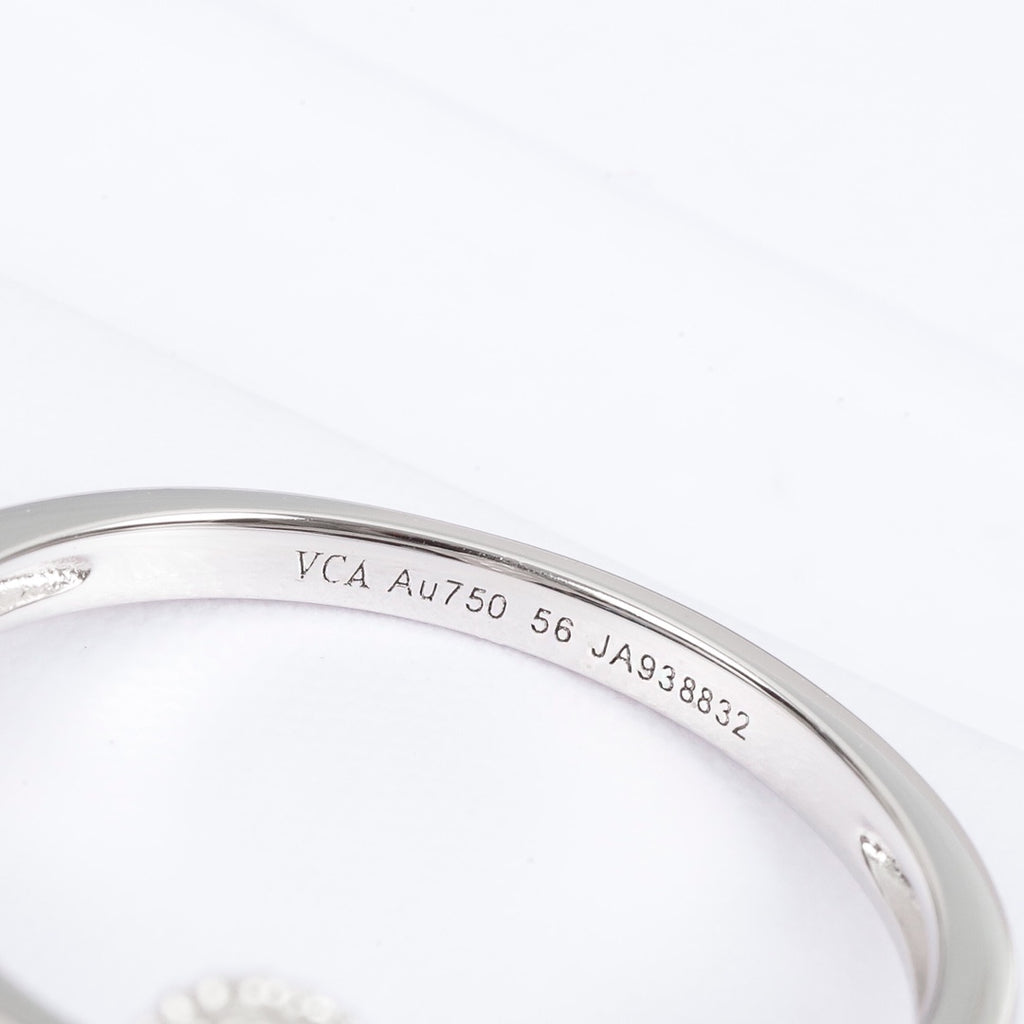 Mini Pavé Four-Leaf Clover Ring |Top Tier |