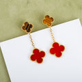 Double Flower Stud Earrings |Top Tier|