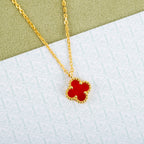 Mini Four-Leaf Clover Necklace — Vintage Alhambra Series 🍀✨