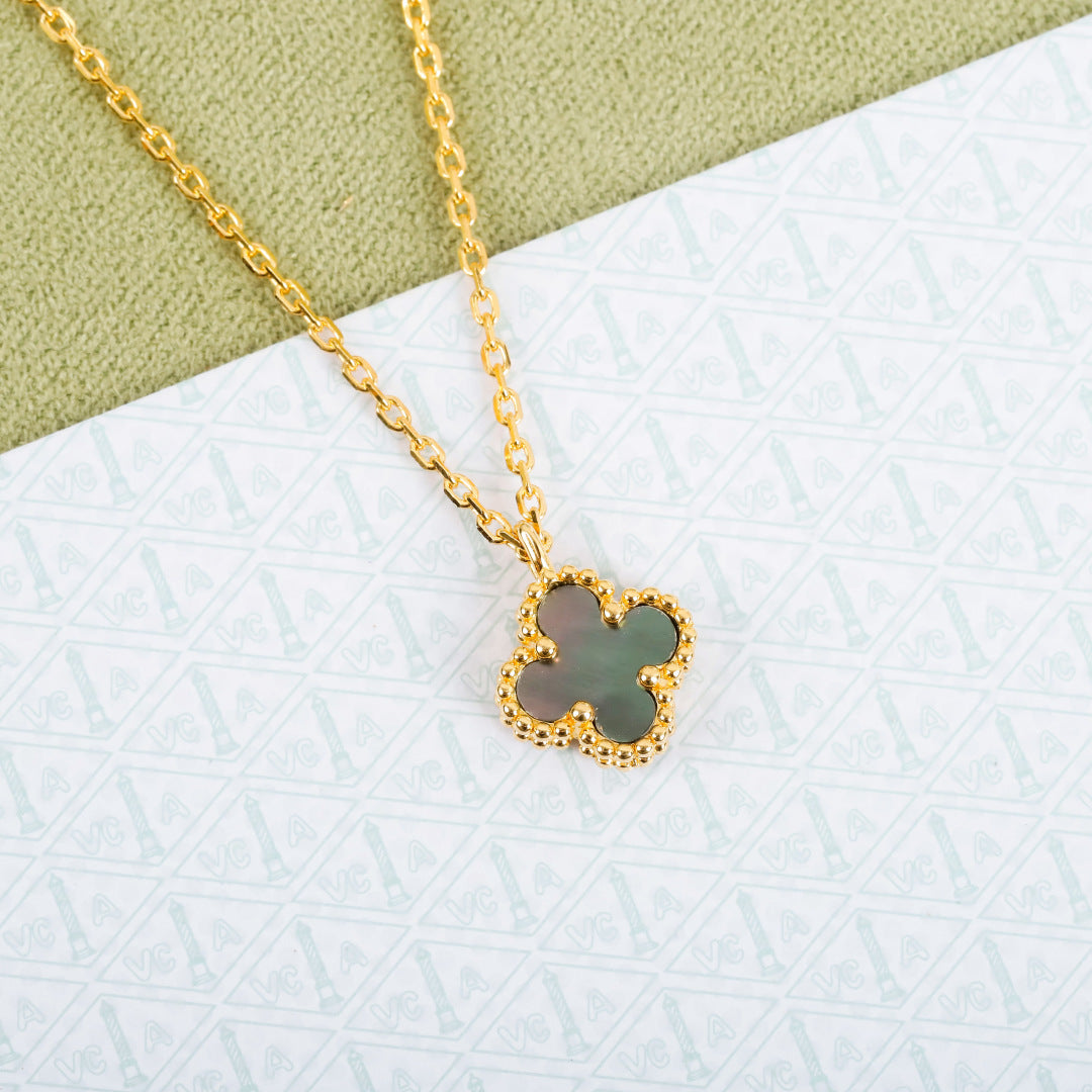 Mini Four-Leaf Clover Necklace — Vintage Alhambra Series 🍀✨