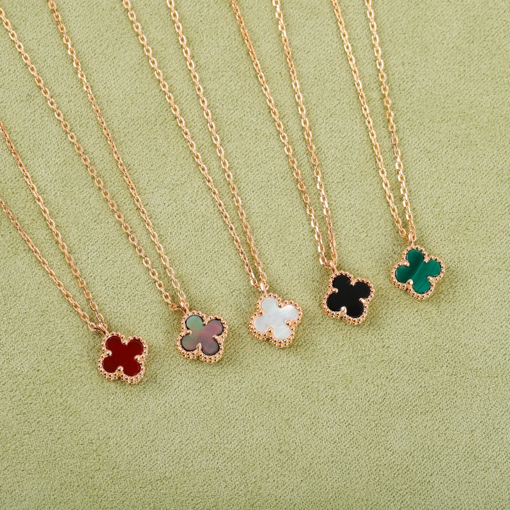 Mini Four-Leaf Clover Necklace Alhambra  |Top Tier |