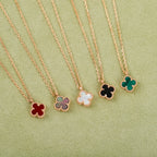 Mini Four-Leaf Clover Necklace Alhambra  |Top Tier |