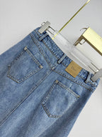 D Denim Midi Skirt — 2026 Spring/Summer 👖✨( high-quality )