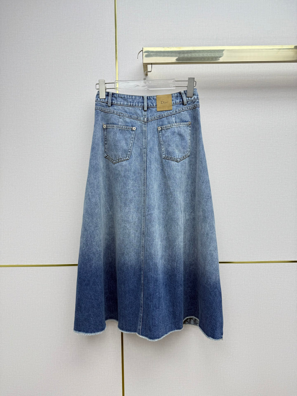 D Denim Midi Skirt — 2026 Spring/Summer 👖✨( high-quality )