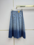 D Denim Midi Skirt — 2026 Spring/Summer 👖✨( high-quality )