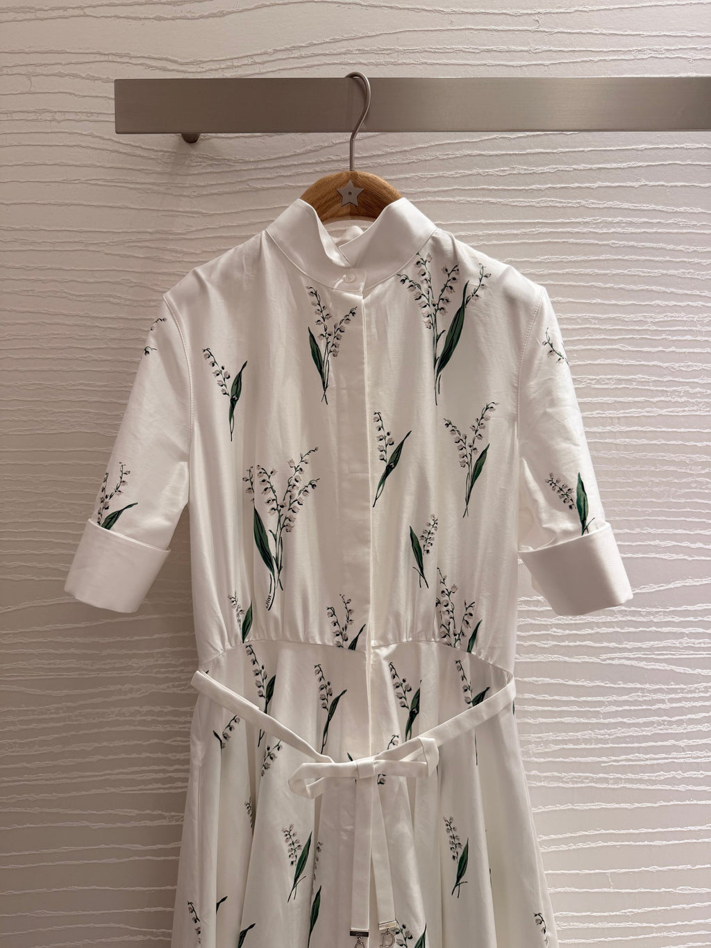 Lily of the Valley Print Bow Dress 🌸✨ (High Quality)