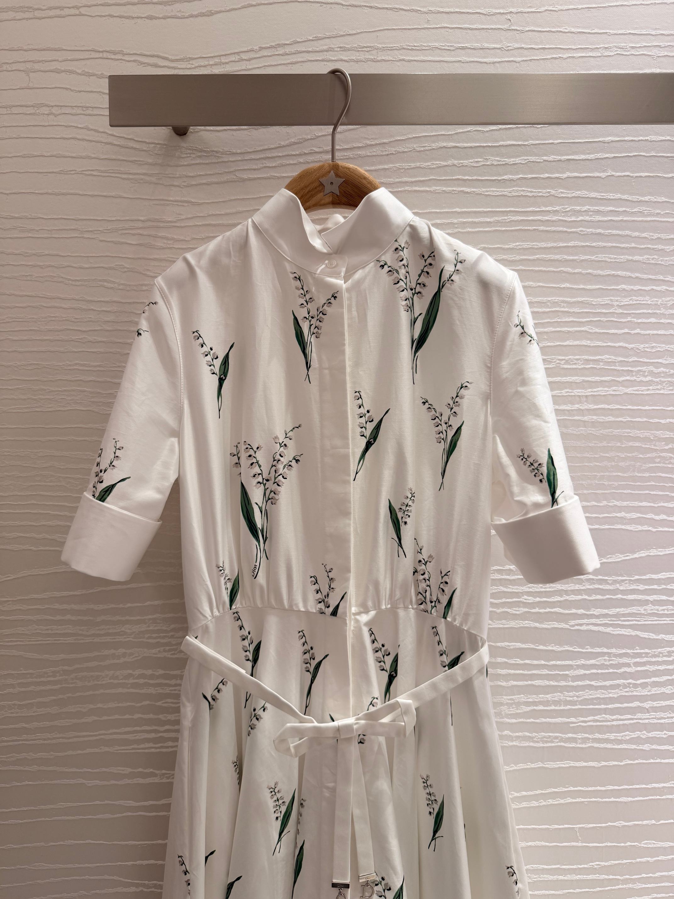 Lily of the Valley Print Bow Dress 🌸✨ (High Quality)