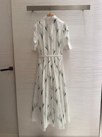 Lily of the Valley Print Bow Dress 🌸✨ (High Quality)