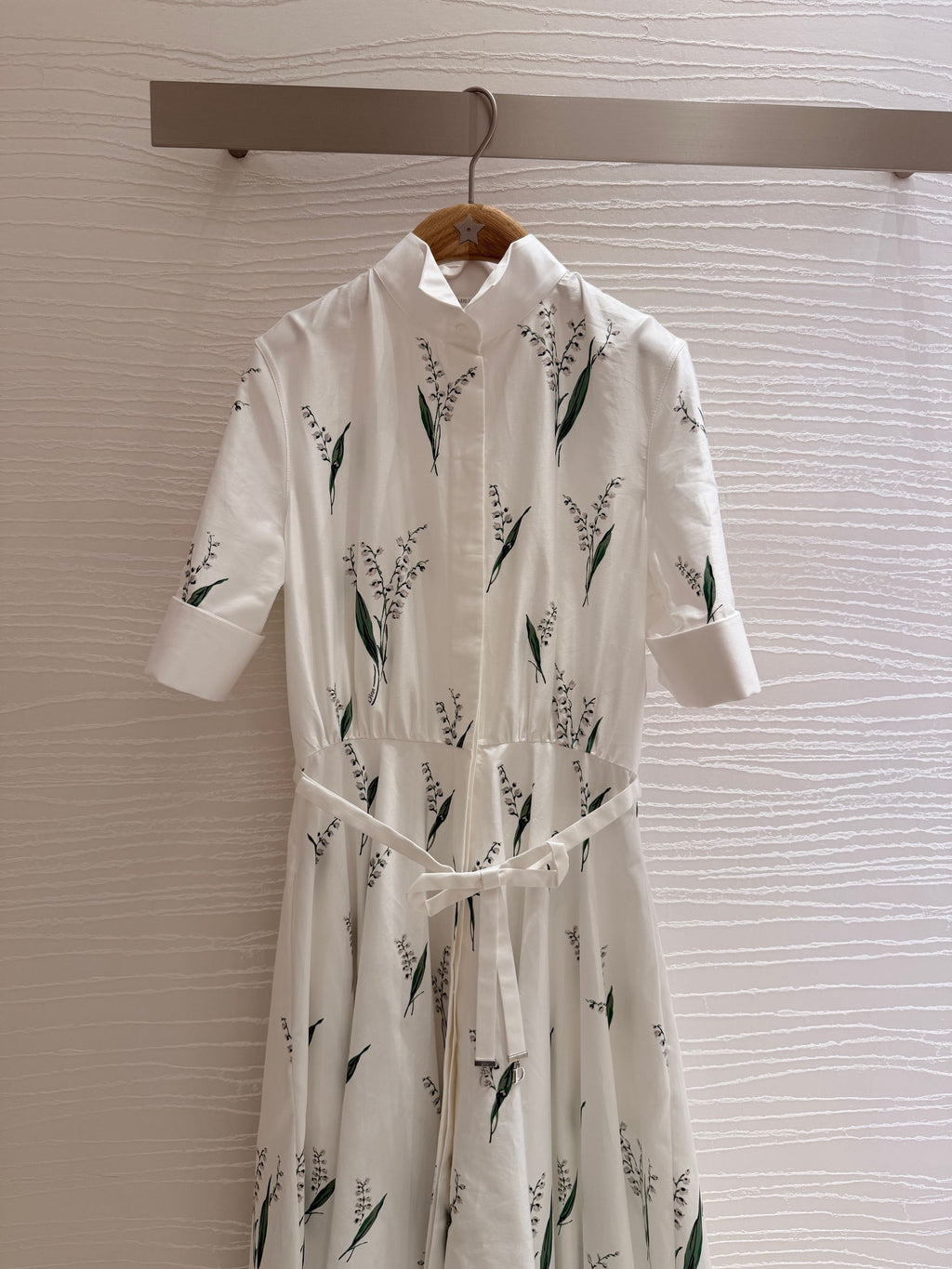 Lily of the Valley Print Bow Dress 🌸✨ (High Quality)
