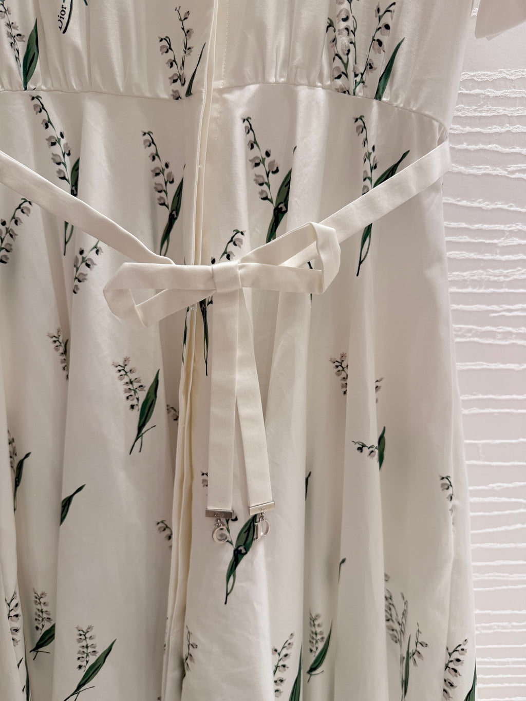 Lily of the Valley Print Bow Dress 🌸✨ (High Quality)