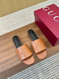 Double J Embossed Slide Sandals — 2026 Spring/Summer 🩴✨