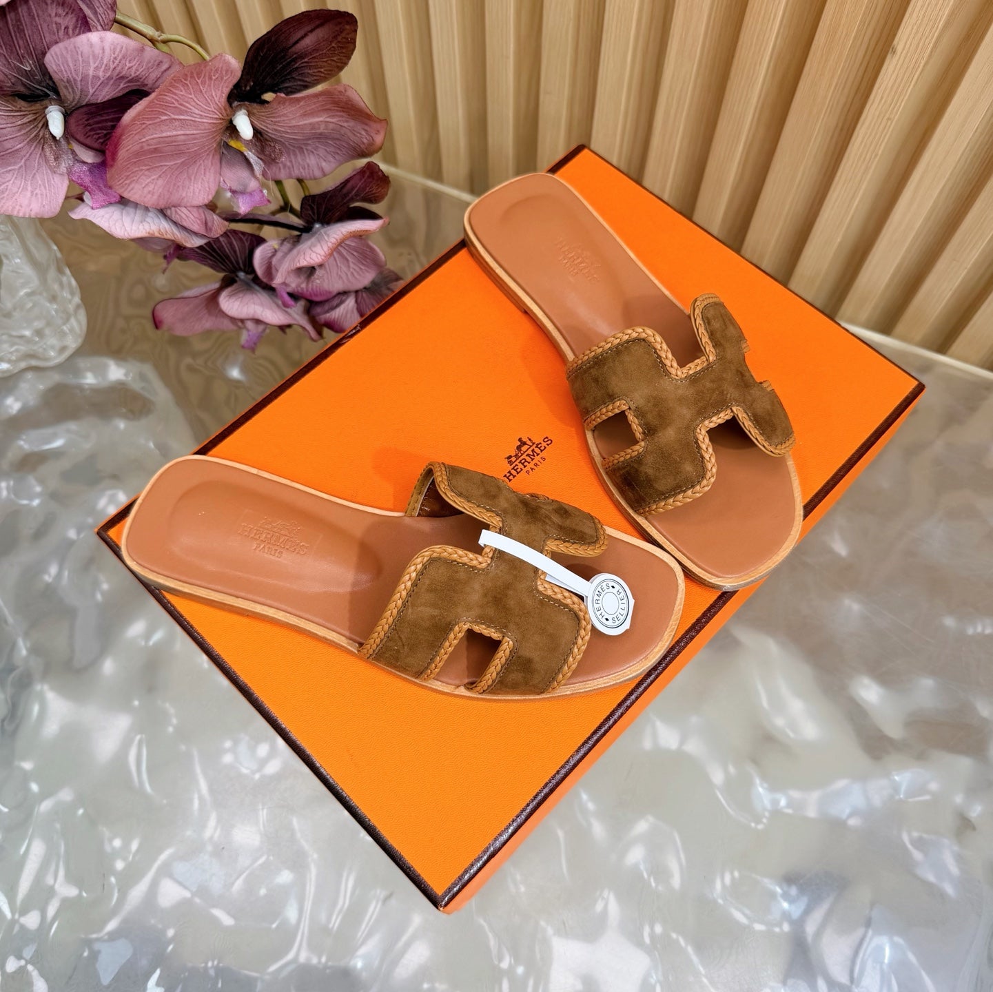 Woven Suede Strap Flat Sandals  🩴✨
