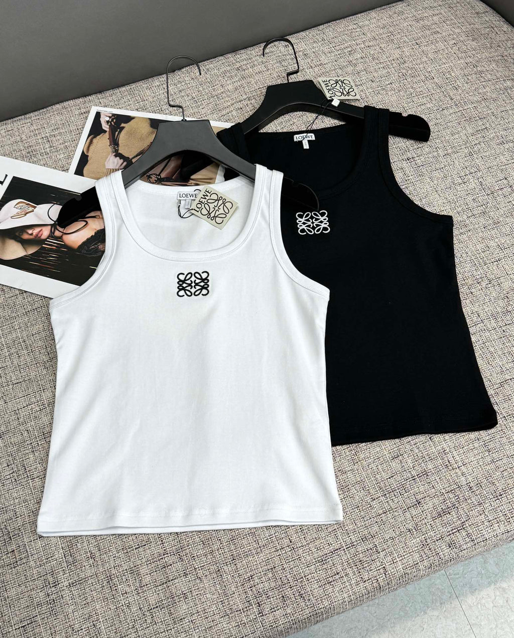 Embroidered Logo Knit Tank Top | 2026 SS Collection