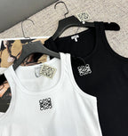 Embroidered Logo Knit Tank Top | 2026 SS Collection