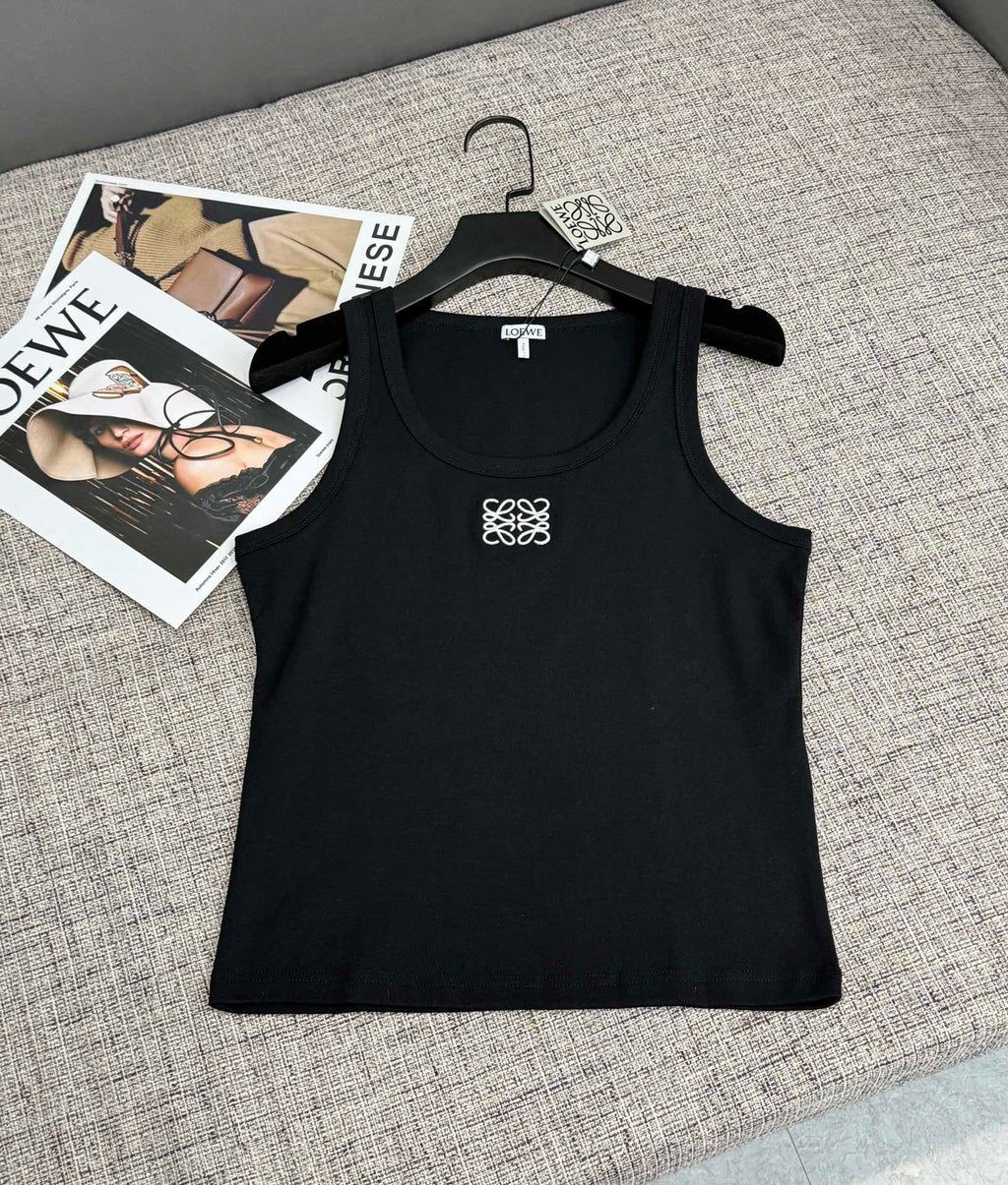 Embroidered Logo Knit Tank Top | 2026 SS Collection