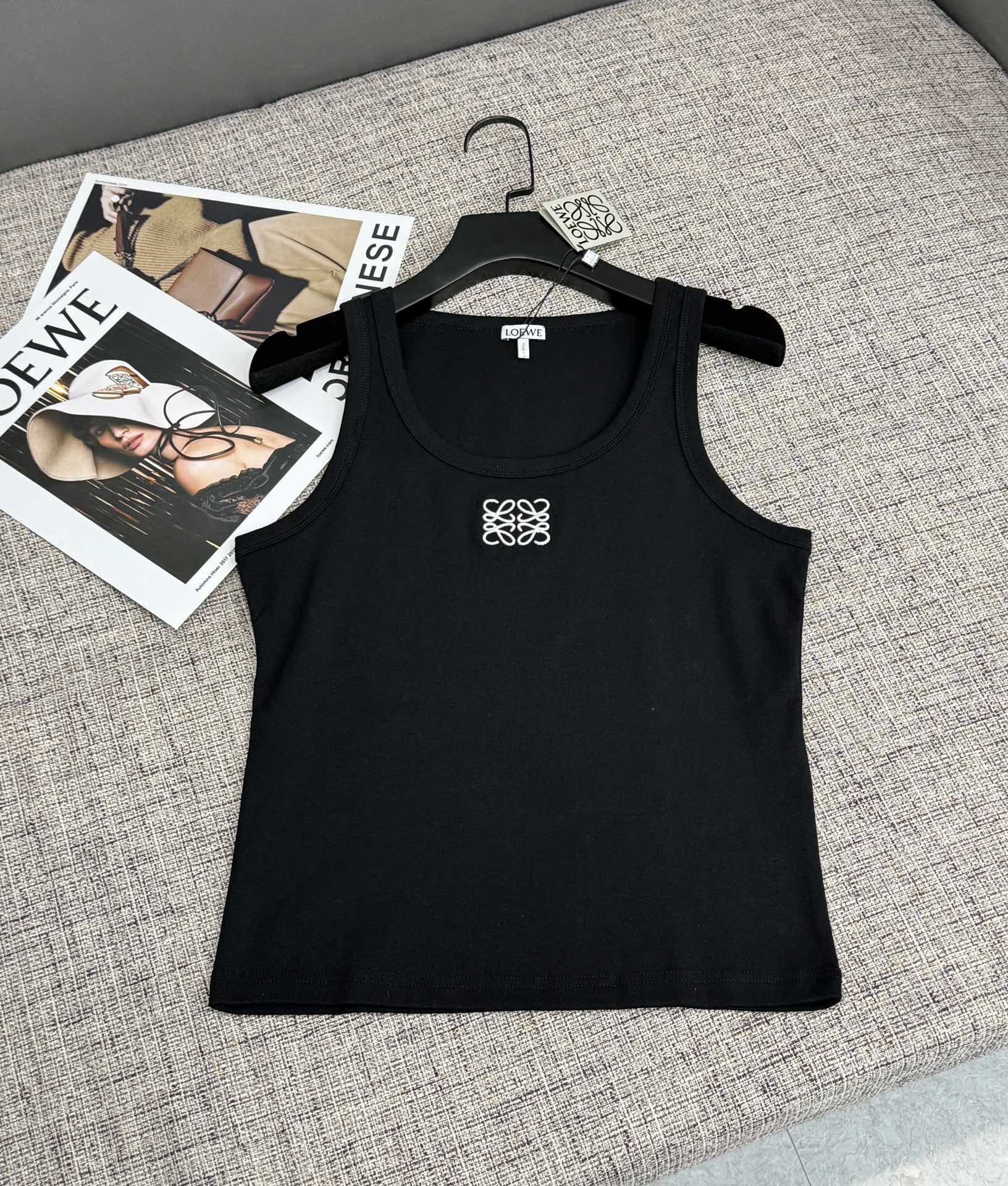 Embroidered Logo Knit Tank Top | 2026 SS Collection