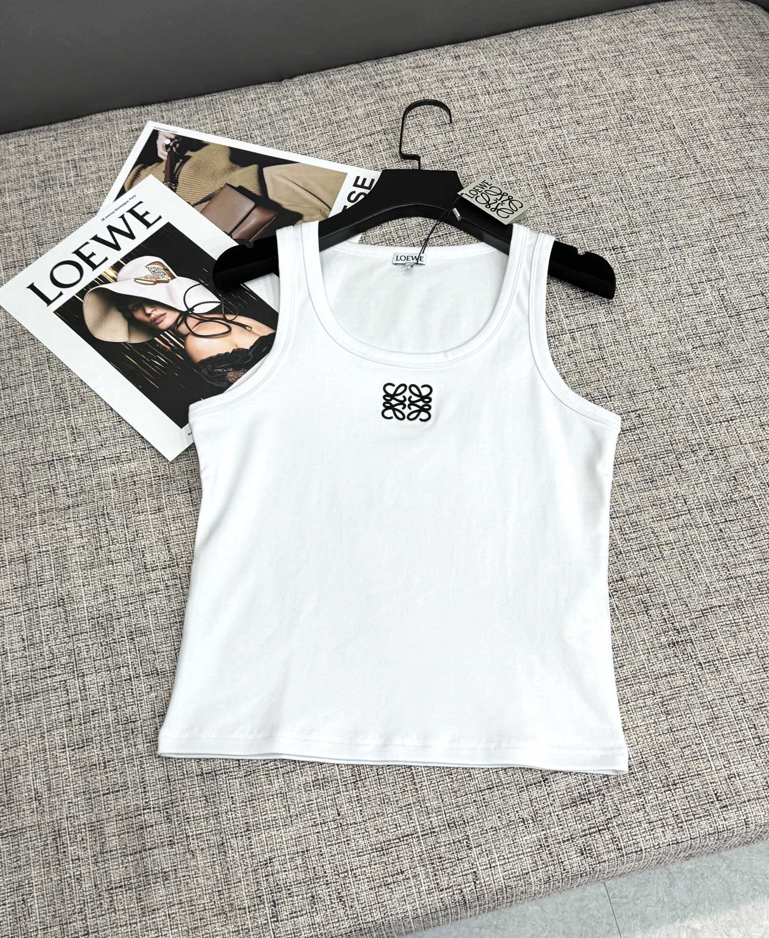 Embroidered Logo Knit Tank Top | 2026 SS Collection