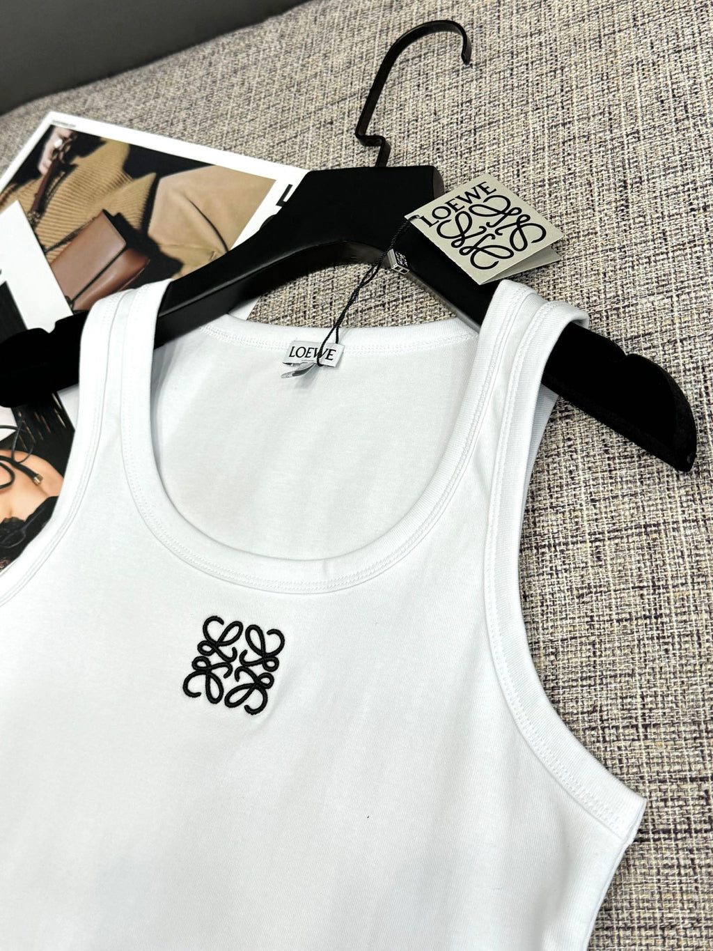 Embroidered Logo Knit Tank Top | 2026 SS Collection