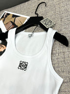 Embroidered Logo Knit Tank Top | 2026 SS Collection