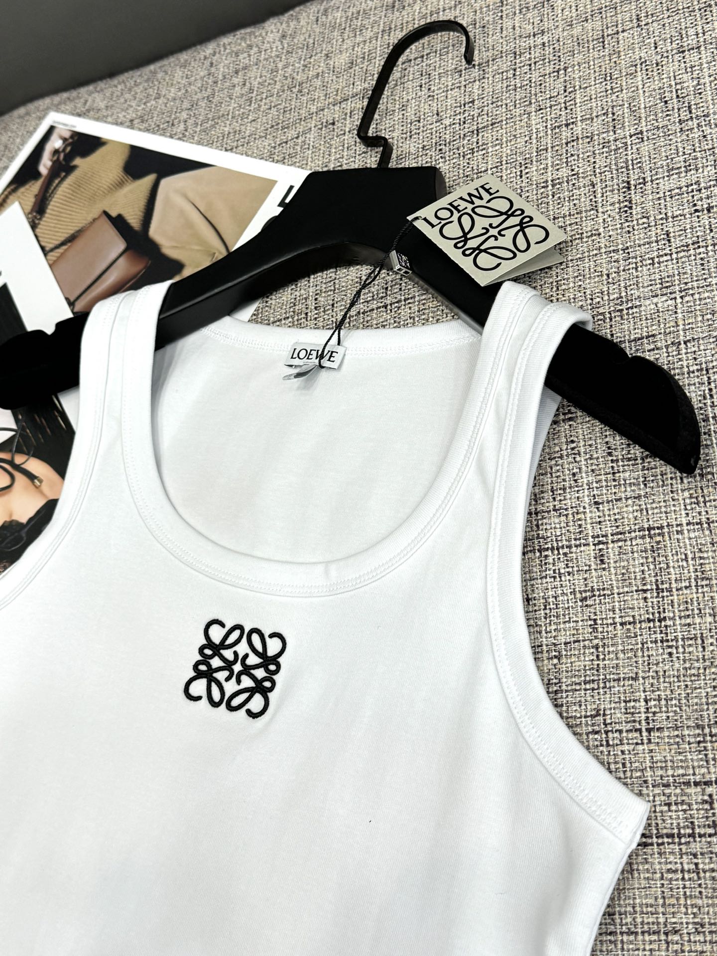 Embroidered Logo Knit Tank Top | 2026 SS Collection