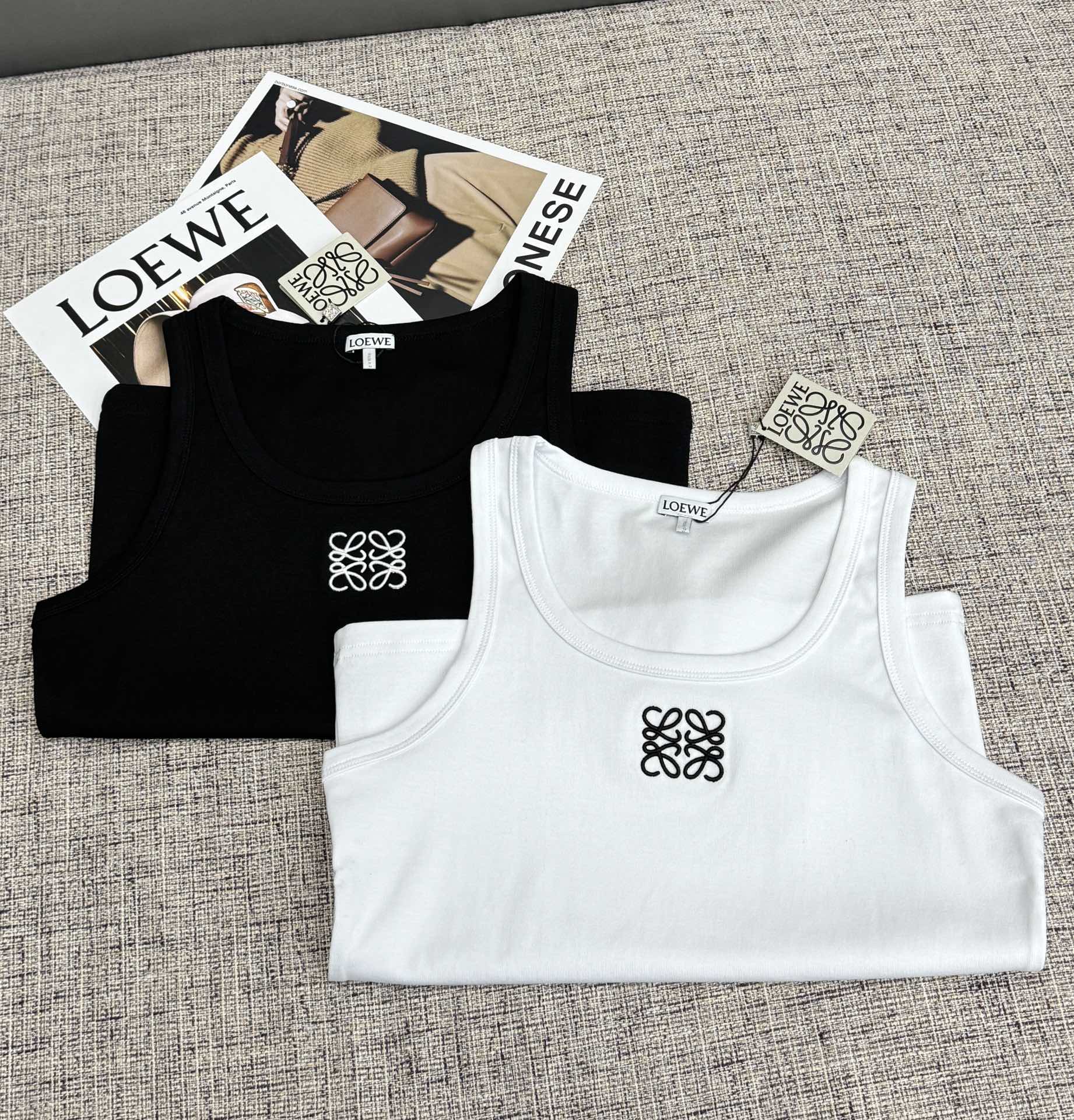 Embroidered Logo Knit Tank Top | 2026 SS Collection