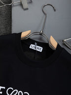 HELLO Logo Embroidered Tee | 2026 SS | Black & White