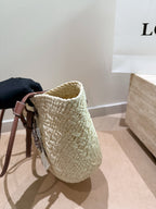 Woven Straw Tote Bag | Summer Beach Bag
