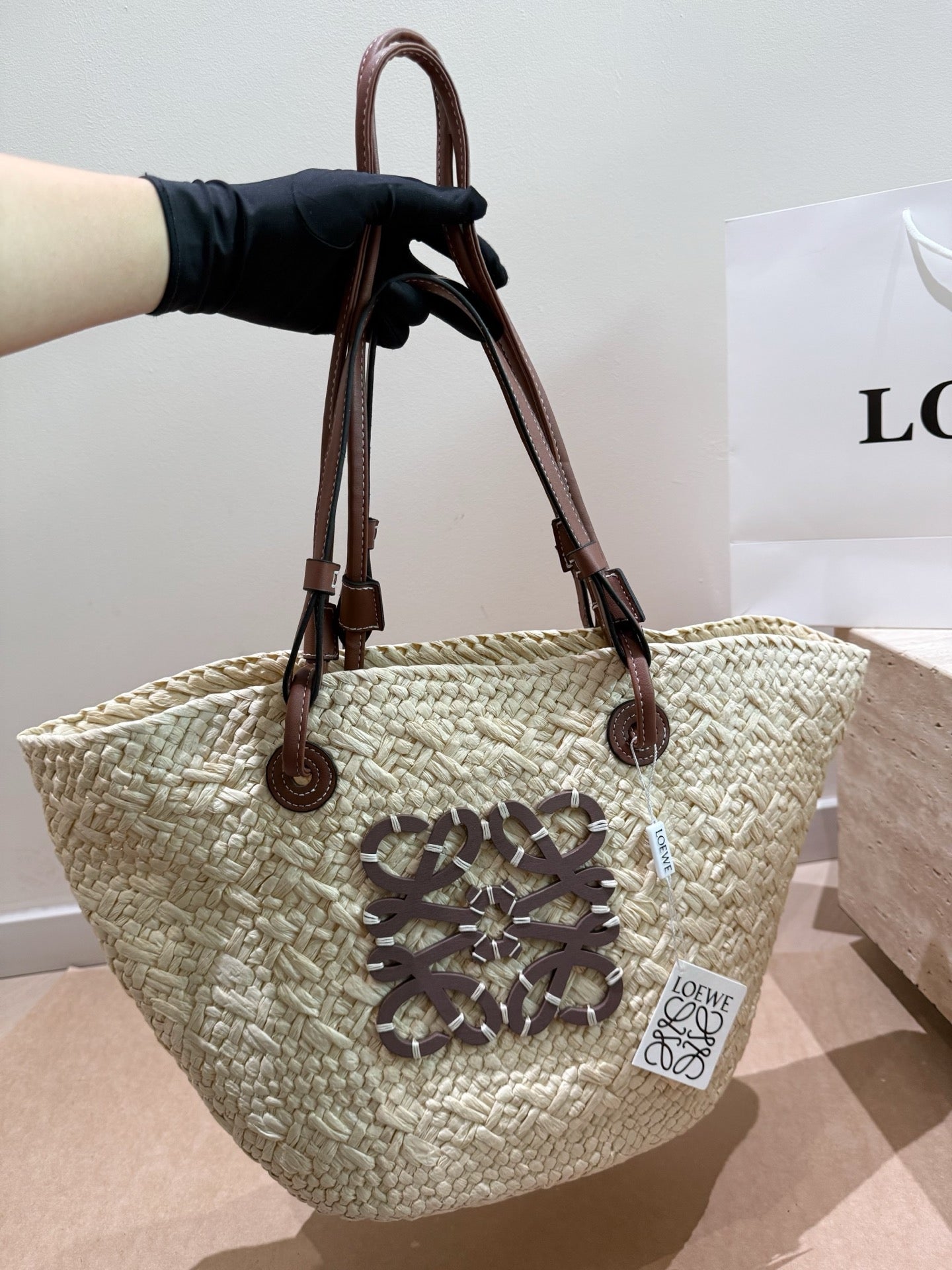 Woven Straw Tote Bag | Summer Beach Bag