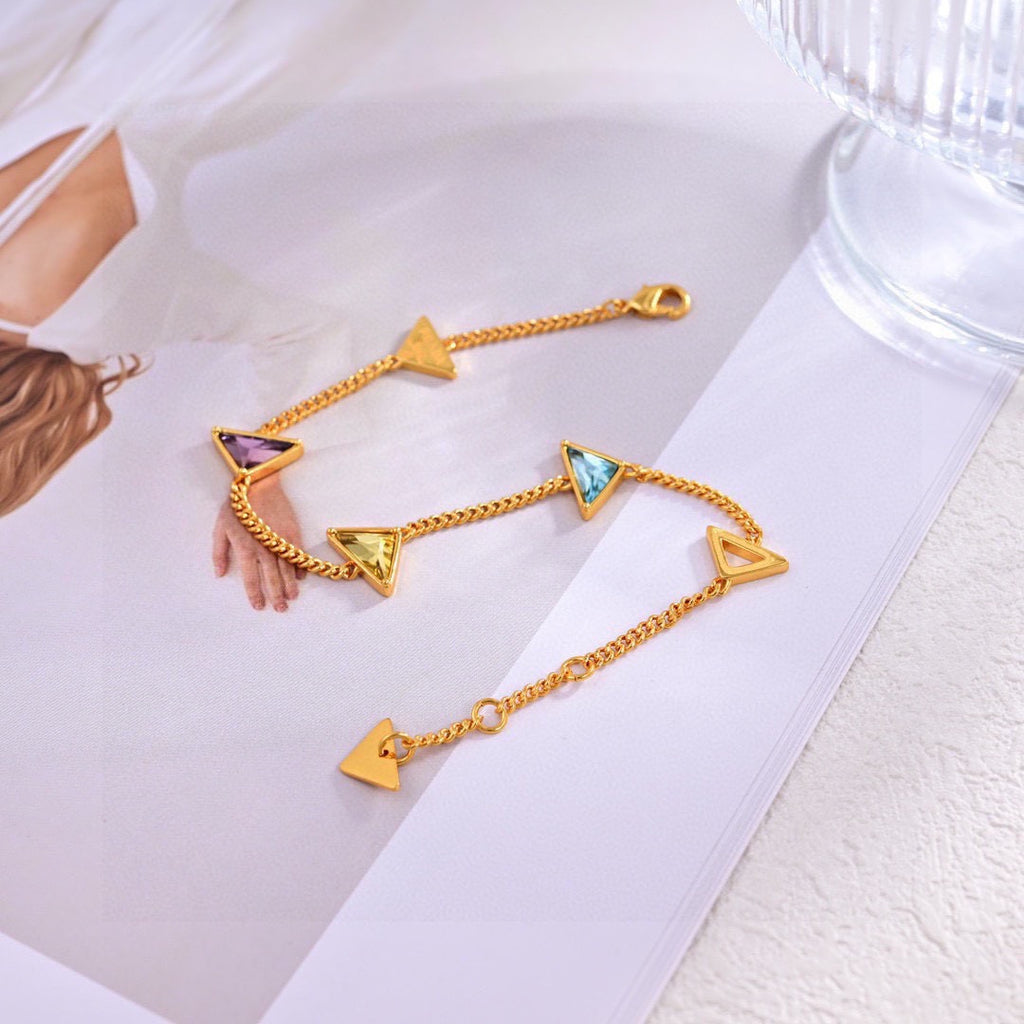 Triangle Logo Bracelet Set