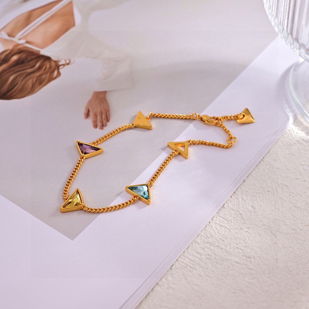 Triangle Logo Bracelet Set