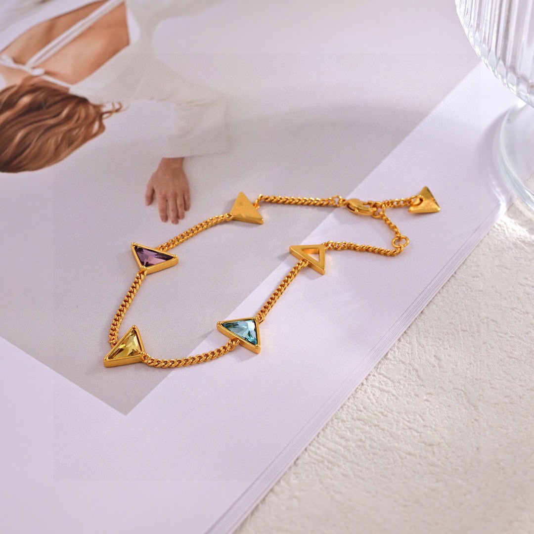 Triangle Logo Bracelet Set