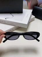 Retro Oval Sunglasses | Slim Narrow Frame | Unisex