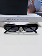 Retro Oval Sunglasses | Slim Narrow Frame | Unisex