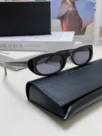 Retro Oval Sunglasses | Slim Narrow Frame | Unisex
