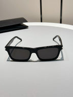 Acetate Black Frame Sunglasses | Unisex