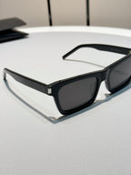 Acetate Black Frame Sunglasses | Unisex