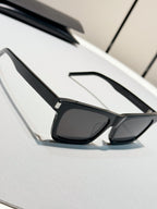 Acetate Black Frame Sunglasses | Unisex