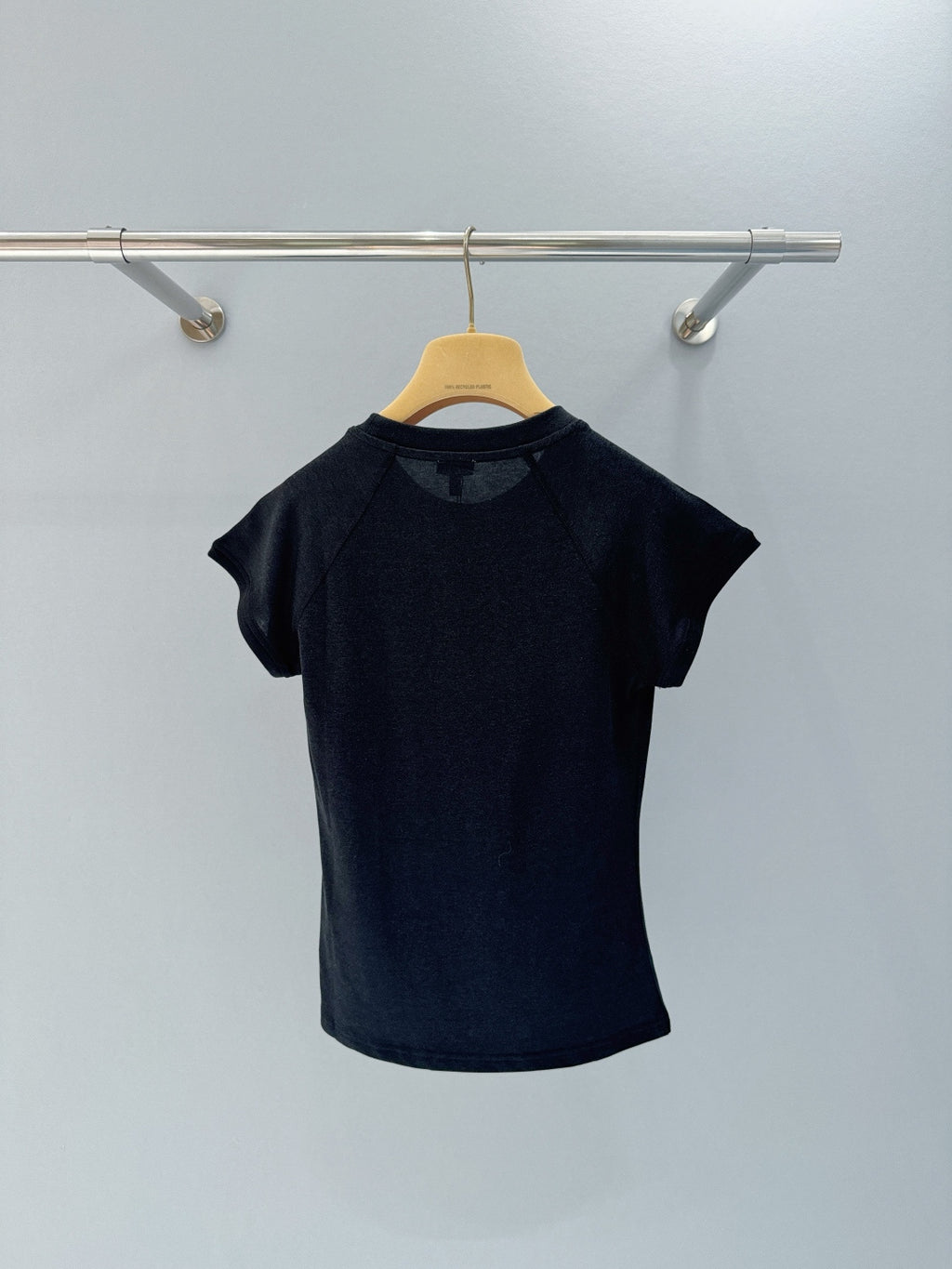 Letter Embroidered Slim Fit Tee