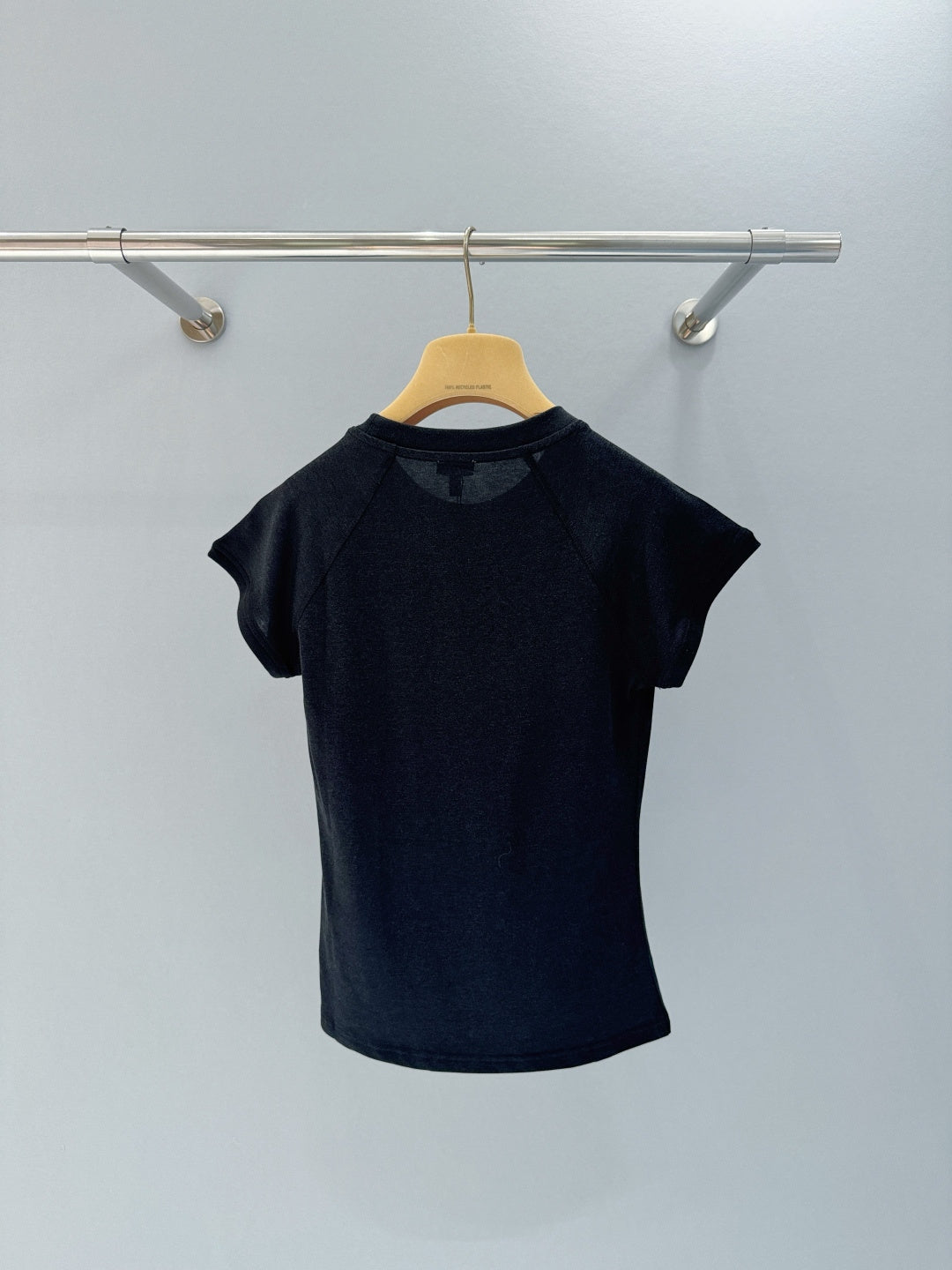 Letter Embroidered Slim Fit Tee
