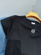 Letter Embroidered Slim Fit Tee