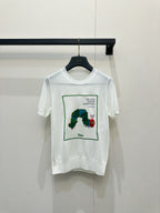 Caterpillar Print Knit Tee