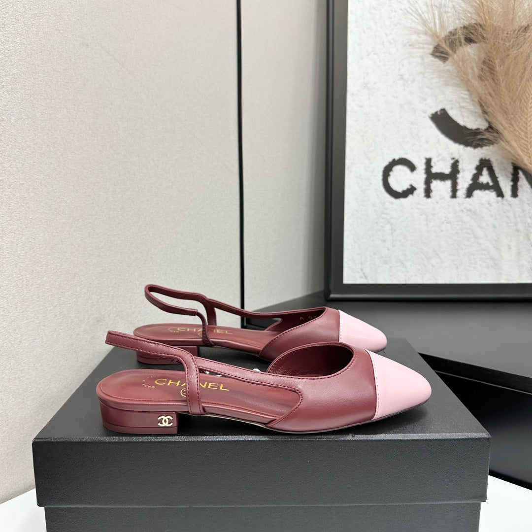 Two-Tone Slingback Pump | Lambskin Lining | Italian Leather